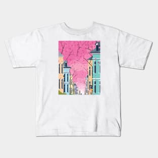 Altstadt Bonn, ft Cherry Blossom Kids T-Shirt